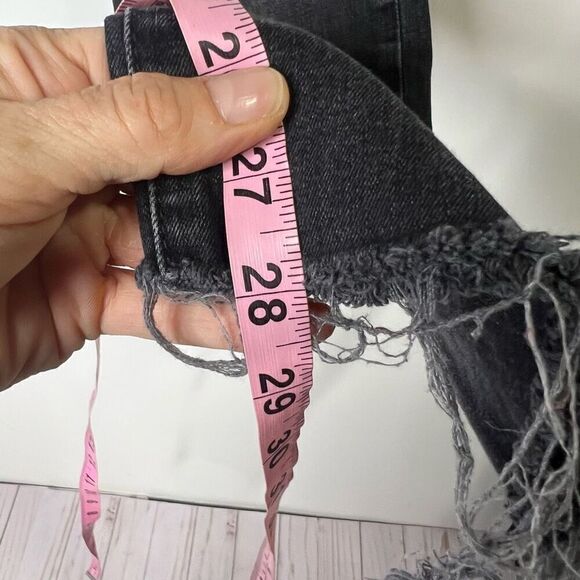 Frame L’ Homme Slim Black Jeans Raw Hem - Picture 11 of 12